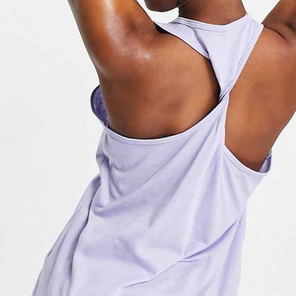 The North Face Twist back Tank Purple Medium - Picture 4 of 5